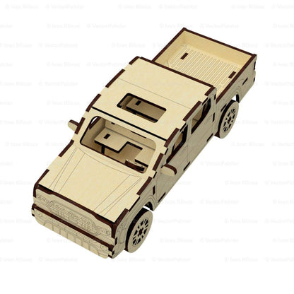 3d Plywood Car Model