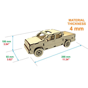 3d Plywood Car Model