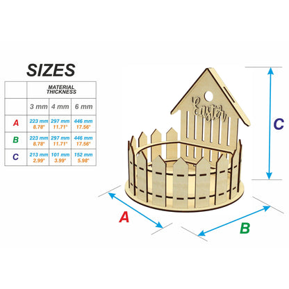 Set of 3 Easter decors