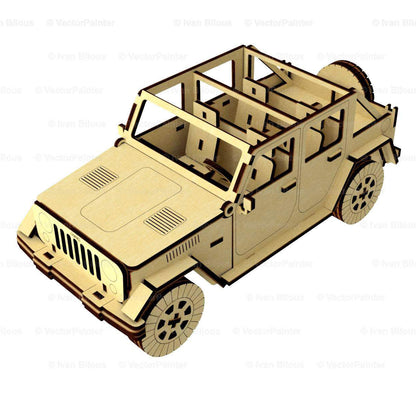 Off-road Car with Moving wheels Model