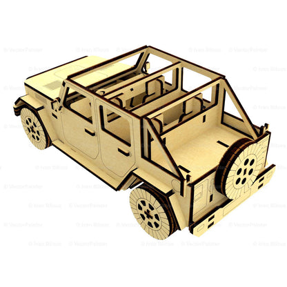 Off-road Car with Moving wheels Model