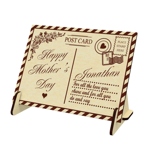Mother's day greeting post card - Laser Cut File SVG & DXF